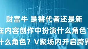 财富牛 是替代者还是新动能，AI在内容创作中扮演什么角色？V聚场内开启跨界座谈